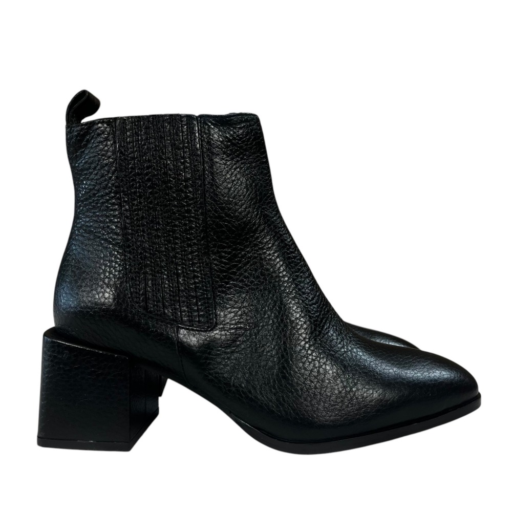 Seychelles Exit Strategy Black Leather Ankle Bootie Womens Size‎ 6